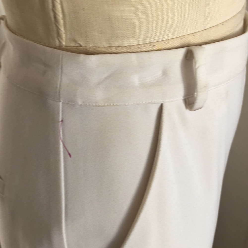 Bebe white wide leg crop - Picture 8 of 9